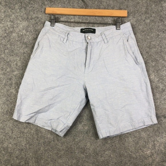 Rodd & Gunn Custom Fit Shorts Men's Size 30 Blue Striped Preppy Golf Casual - Picture 1 of 10